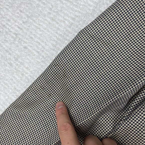 CANALI Light Beige Houndstooth Silk / Wool Blazer Jacket Italy Made Men 50R Read - Picture 7 of 16